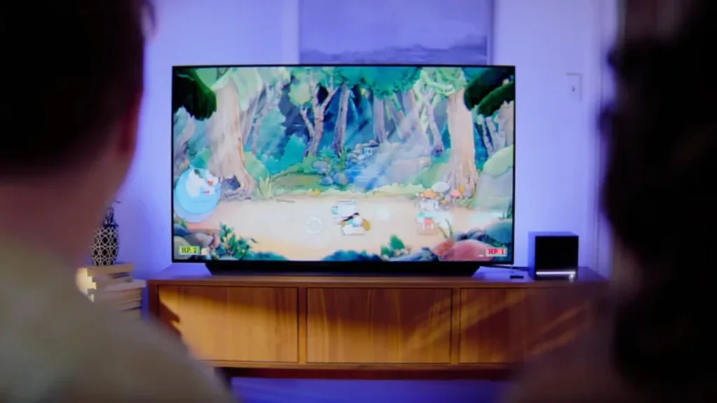 Steam Machine connected to living room television