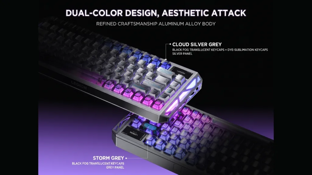 Lenovo Legion R7 RT75 gaming keyboard magnetic switches design