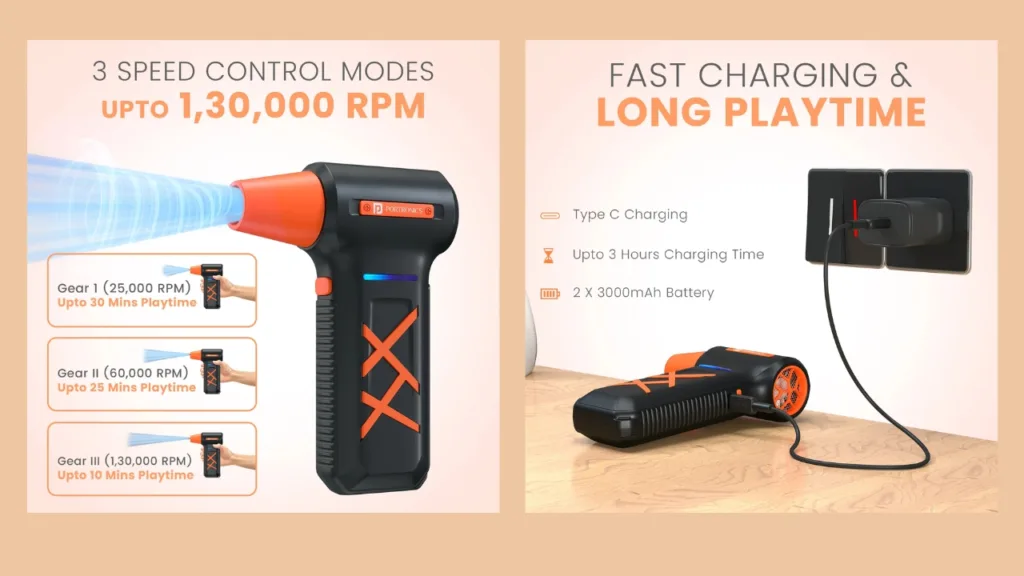 Portronics launches new 160W wireless air duster