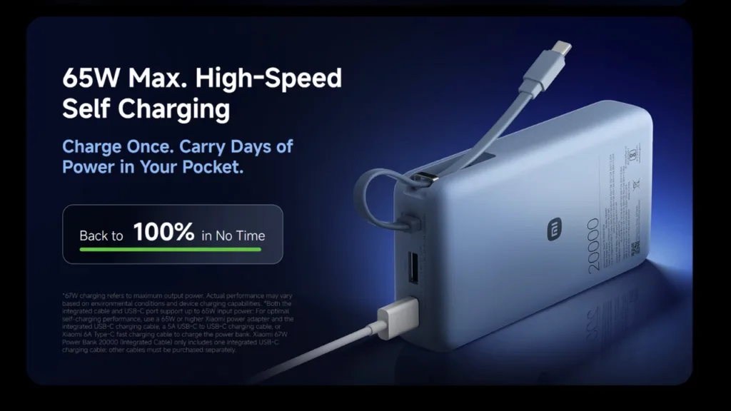 67W Turbo Fast Charging